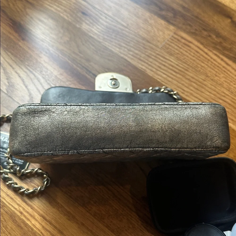 Chanel Metallic Quilted Crossbody Bag - Picture 8 of 12